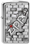 Zippo 2003963 The Wall Emblem Street Chrome - Zippo/Zippo Lighters