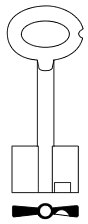 Hook 7103 hd = xdb013 Silca 5me2 double bitt safe key