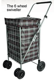 ST85 Hoppa 6 Wheel Shopping Trolley