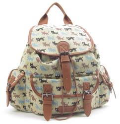 7386C Metro Premium Cat Pattern Canvas Bag