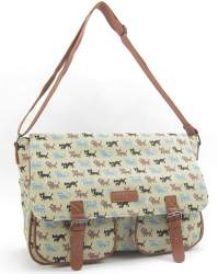 7387C Metro Premium Cat Pattern Canvas Bag