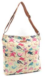 7389B Metro Premium Bird Pattern Canvas Bag