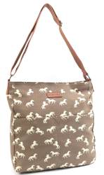 .......7389H Metro Premium Horse Pattern Canvas Bag