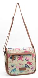 .....7390B Metro Premium Bird Pattern Canvas Bag