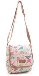 .....7391B Metro Premium Bird Pattern Canvas Bag - Leather Goods & Bags/Holdalls & Bags