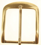 Belt Buckle Curved End Matt Brass Finish Width 40mm x Length 45mm (0009)