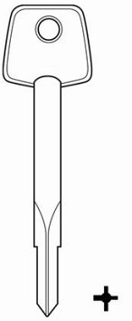 Hook 7127 XKB029 cruciform key Enfield ASEC