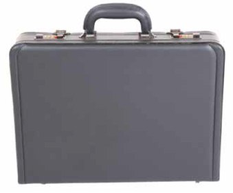 6923 Deluxe PVC Executive Case Expanding Black