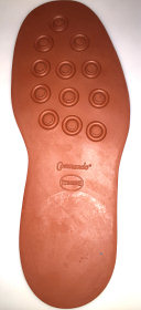 Commando Club Studded Soles Brick Red 6mm (pair)