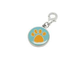 PC12 Pet Charm with Round Enamel Paw