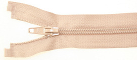 Nylon No5 Open End Zip Beige 61cm 24 - Zips/Nylon Ordinary Open End