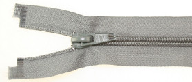 Nylon No5 Open End Zip Grey 61cm 24 - Zips/Nylon Ordinary Open End