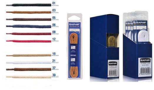 Saphir Laces 90cm Cord Blister Pack (5 pair)