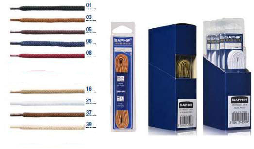 Saphir Laces 120cm Cord Blister Pack (5 pair)