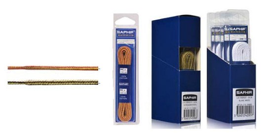 Saphir Laces 120cm Mixed Colour Cord Blister Pack (5pair) - SAPHIR Shoe Care/Laces