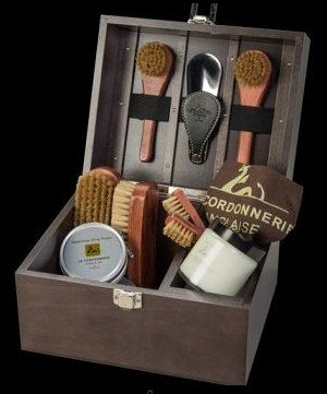 La Cordonnerie Anglaise Groom Valet Box Beech Wood Ebony 2902112