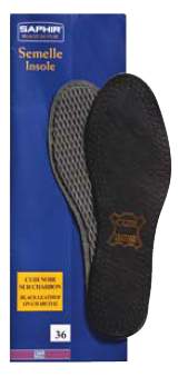 Saphir Black Luxury Leather Insoles (Pair) 2261 - Tarrago Shoe Care/Insoles
