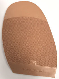 Sovereign Exclusive Mini Rib 1/2 Soles Beige Mens 5.5mm - Shoe Repair Materials/Soles