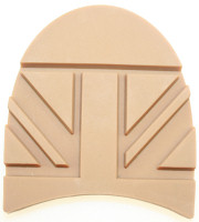 Brit Grip Top Lift Heels 10mm Honey Beige (pair)