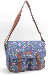 LL7928BF Canvas Satchel Butterflies