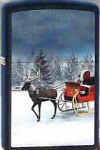 Zippo 60000843 Navy Matt Santa & Reindeer - Zippo/Zippo Lighters