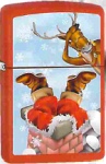 Zippo 60000844 Red Matt Upside Down Santa - Zippo/Zippo Lighters