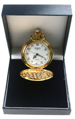 PW1G Golden Pocket Watch in Presentation Box