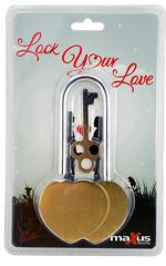 MX84 Maxus 60mm Engravable Heart Padlock