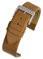 W101 Tan Calf Leather Watch Strap Matt Finish with Nubuck Lining