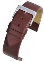 W102 Burgundy Calf Leather Watch Strap Matt Finish with Nubuck Lining