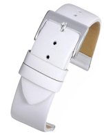 W104 White Calf Leather Watch Strap Matt Finish with Nubuck Lining - Watch Straps/Main Range