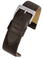 W105 Brown Calf Leather Watch Strap Matt Finish with Nubuck Lining - Watch Straps/Main Range