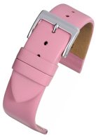 W109 Pink Calf Leather Watch Strap Matt Finish with Nubuck Lining