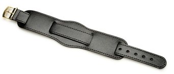 M100 Black Calf Military Watch Strap