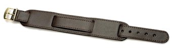 ME105 Brown Calf Military Cap Watch Strap