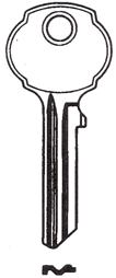 Hook 6087 Union S35B HD Steel NP H0044S - Keys/Cylinder Keys- General