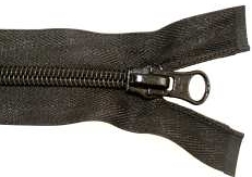 Nylon Black Closed End Zips Heavy P100 (10mm)