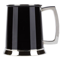 R8012 Black Polished Stainless Steel Tankard 1 pint