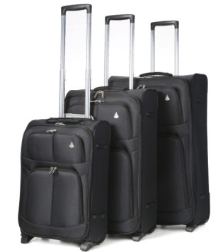 AERO 2 Wheel Super Lightweight Trolley Case Set (3)