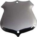 RSH-00020 Record Shield 32 x 29mm Aluminium with 2 holes