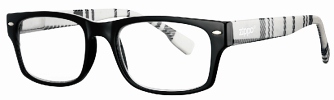 31Z B4 BLK Black & White Zippo Reading Glasses