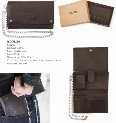 Zippo 2005129 LEATHER BIKERS WALLET (17 x 11 x 3.5cm)LEATHER BIKERS WALLET Mocca (17 x 11 x 3.5cm) - Zippo/Zippo Leather Goods