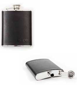 Zippo 2005269 LEATHER WRAPPED HIP FLASK 6oz./177ml (9.5 x 13 x 2cm)