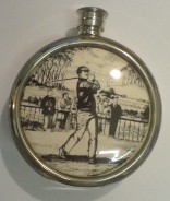 Flask 005FL Golfer - Engravable & Gifts/Flasks