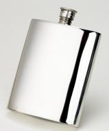 601FL Flask Oblong Plain 6oz Pewter