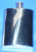 605FL Flask Oblong Plain 4oz Pewter