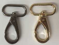 FH25-48 (Swivel) French Hooks To fit strap 25mm Length 48mm - Shoe Repair Products/Fittings