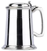 100LMB1PT - 1 Pint Pewter Tankard with Lid