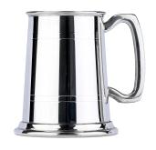 100MB1PT - 1 Pint Tankard 2 Line Pewter