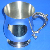 406MB1PT - 1 Pint Pewter Tankard Georgian style.